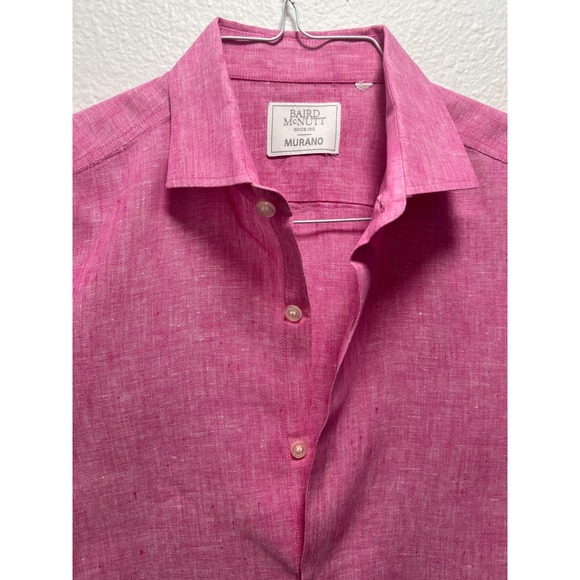 Murano Modern Comfort, Linen Pink Shirt - Size M - Picture 1 of 8